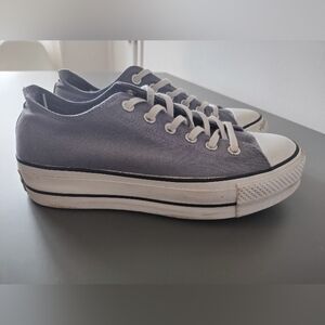 Grey platform Converse size 9